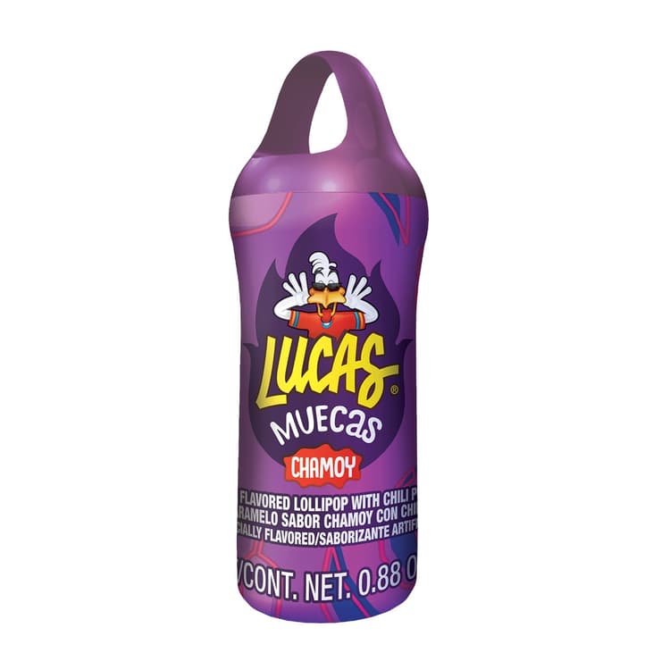 Lucas Muecas Chamoy Flavored With Chili Powder Lollipop