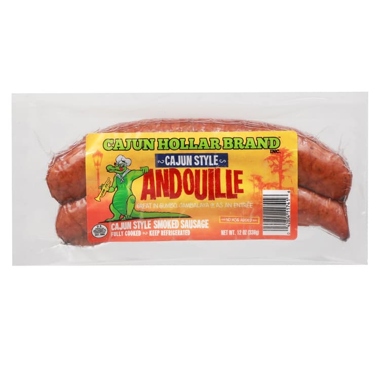 Cajun Hollar Andouille Smoked Sausage - Cajun Style