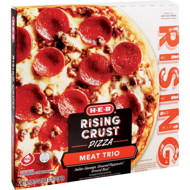 H-E-B Rising Crust  Pizza - Meat Trio