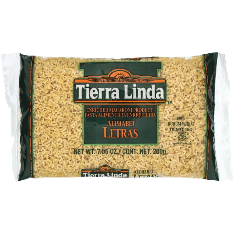 Tierra Linda Letras Alphabet Pasta