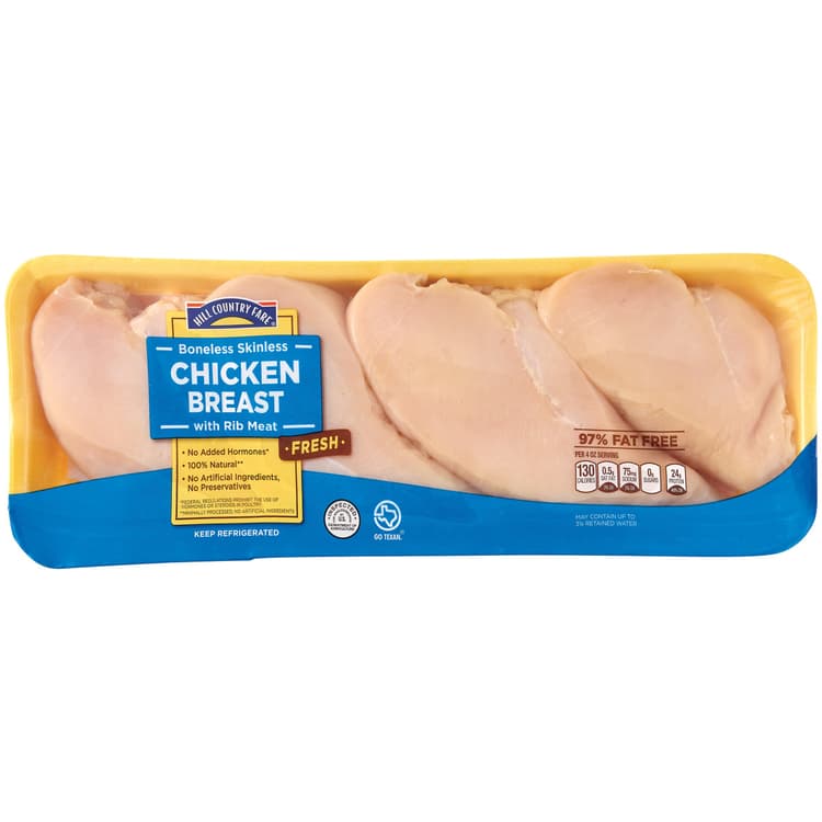 Hill Country Fare Boneless Skinless Chicken Breasts
