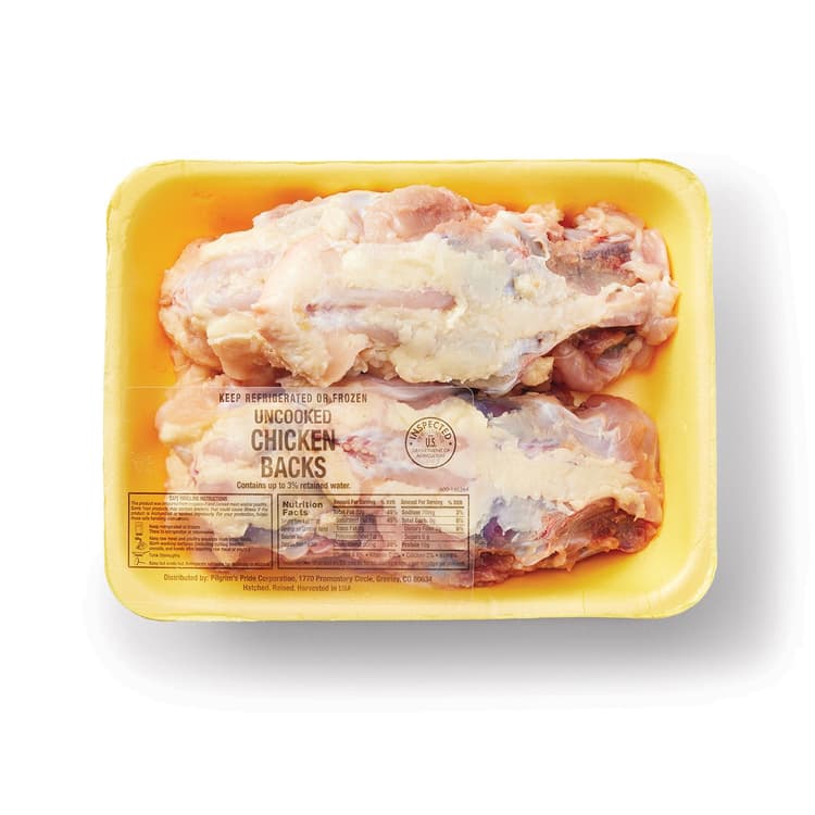 Sanderson Farms Striped Chicken Backs Portions