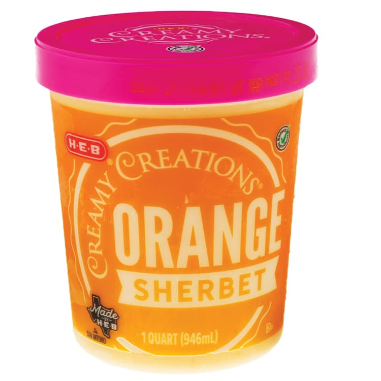 H-E-B Creamy Creations Orange Sherbet