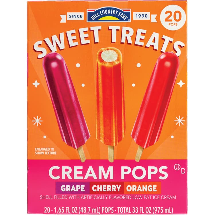 Hill Country Fare Sweet Treats Cream Pops