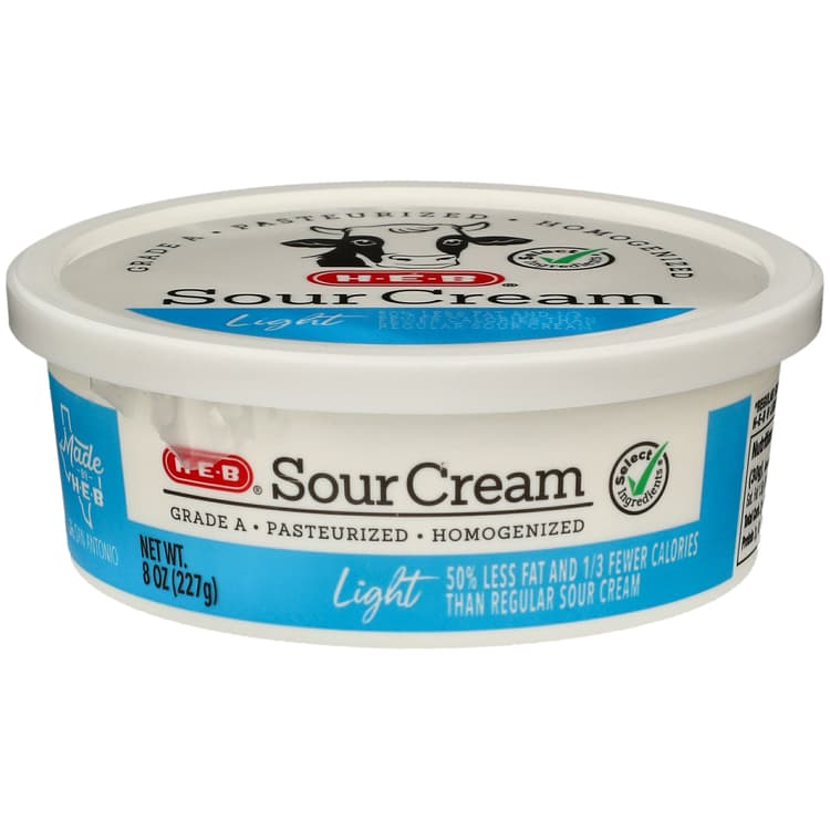 H-E-B Light Sour Cream
