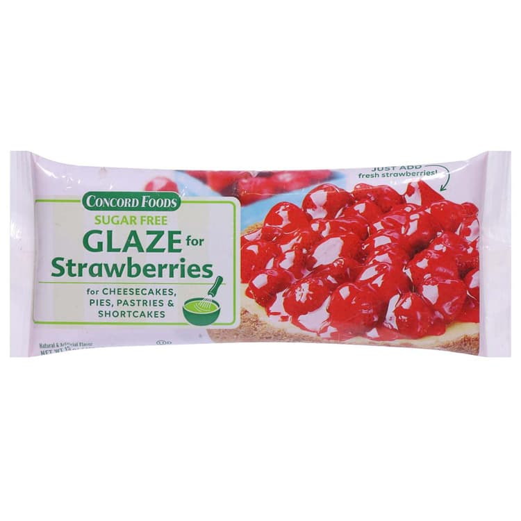 Concord Foods Sugar-Free Strawberry Glaze