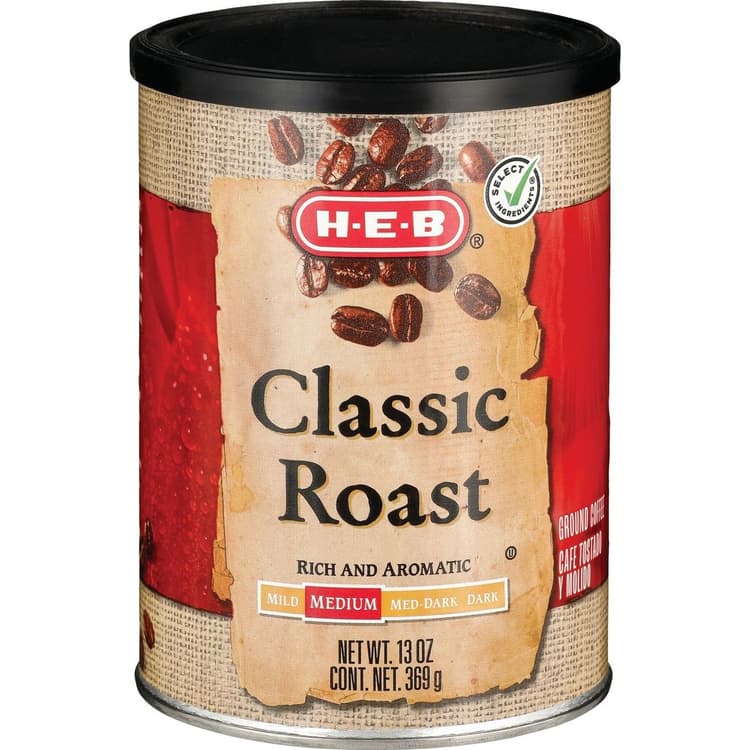 H-E-B Classic Roast Medium Roast Ground Coffee