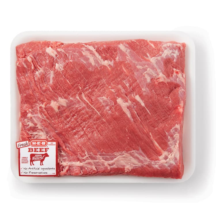 H-E-B Trimmed Center Cut Beef Brisket Flat – Usda Select