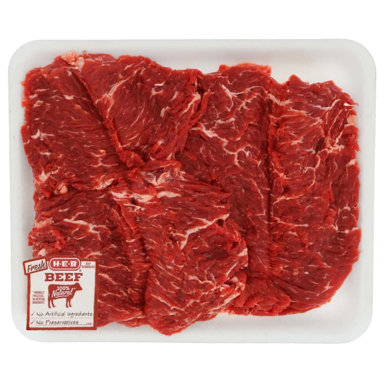 H-E-B Butterflied Beef Sirloin For Fajitas - Value