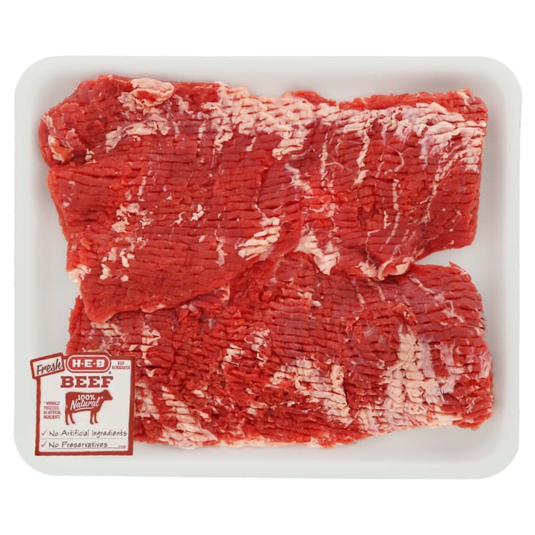 H-E-B Tenderized Beef Inside Skirt Steaks - Value