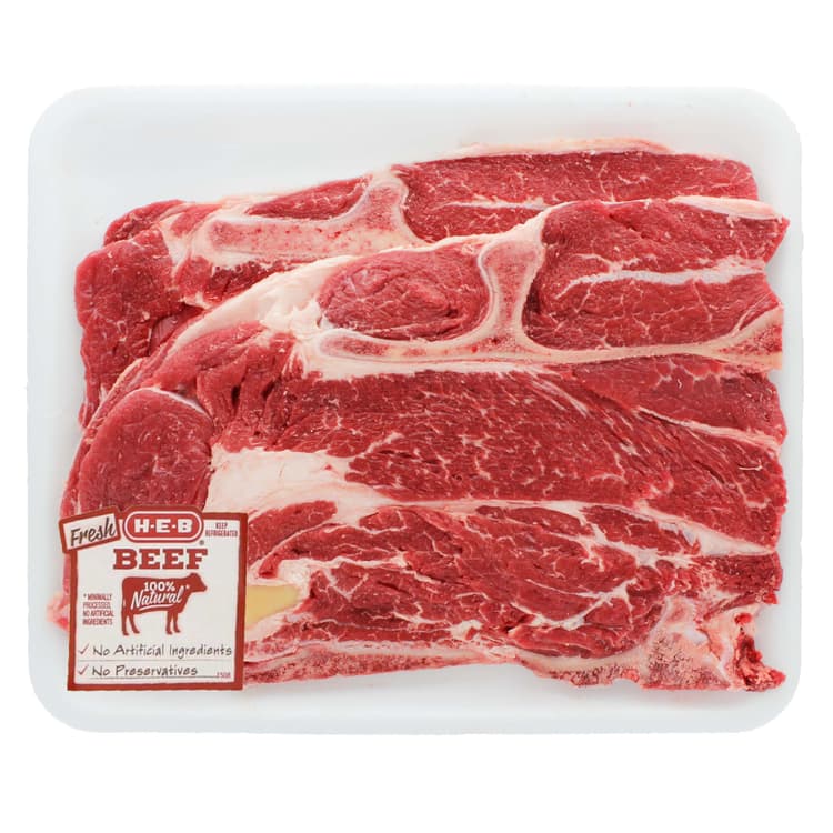 H-E-B Bone-In Beef Chuck Steaks - Value Pack - Usda Select