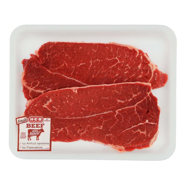 H-E-B Boneless Beef Shoulder Steaks, Thin Cut - Usda Select