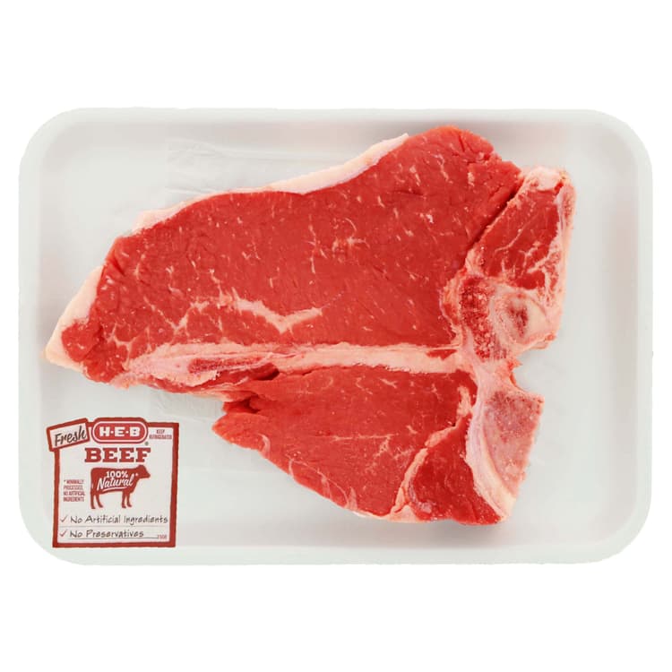 H-E-B Beef T-Bone Steak, Usda Select