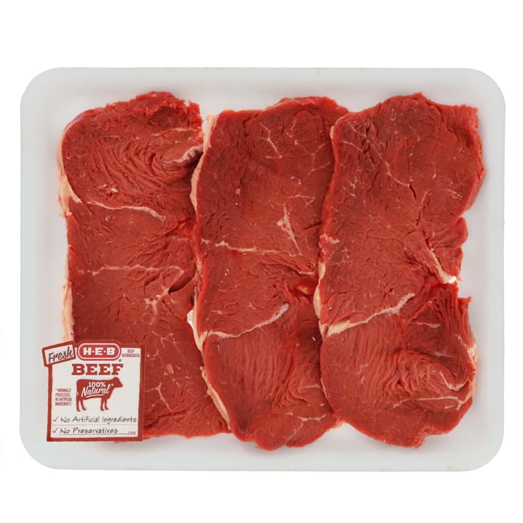 H-E-B Beef Top Sirloin Steak Center Cut Value Pack, Usda Select