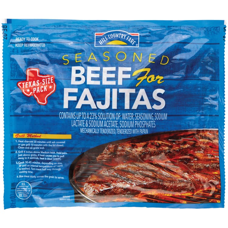 Hill Country Fare Seasoned Beef For Fajitas