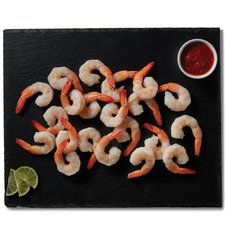 H-E-B Fish Market Tail-On Jumbo White Cooked Shrimp