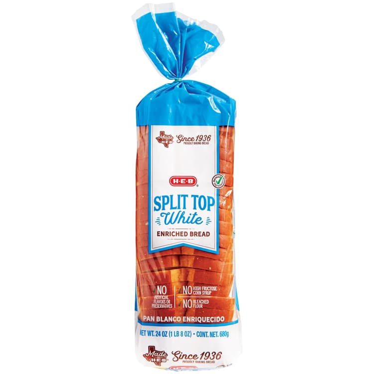 H-E-B Split Top White Enriched Bread