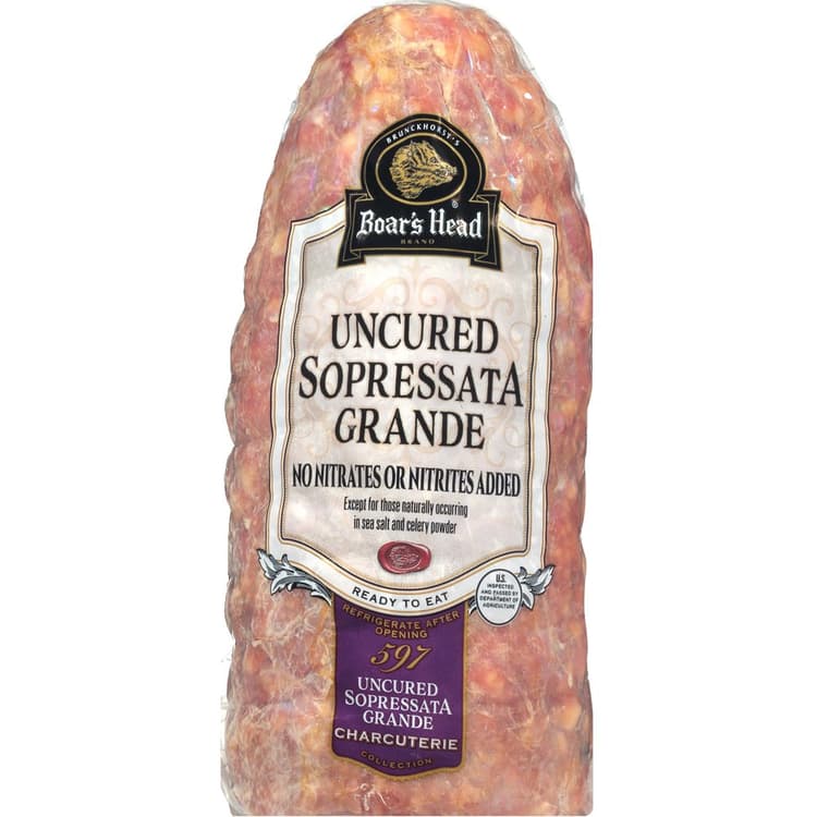 Boar'S Head Sopressata Grande, Sliced