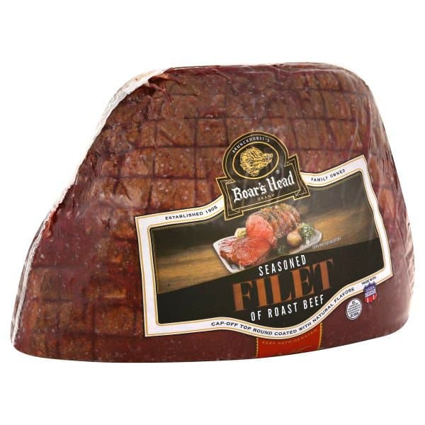 Boar'S Head Seasoned Filet Of Roast Beef Cap-Off Top Round