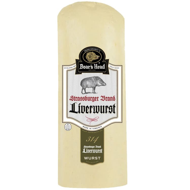 Boar'S Head Strassburger Brand Liverwurst, Sliced