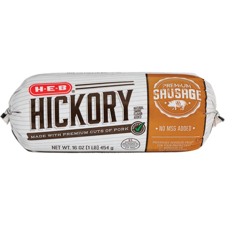 H-E-B Premium Pork Breakfast Sausage - Hickory Smoke-Flavored
