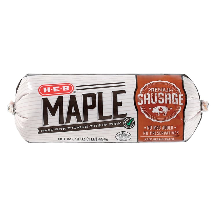 H-E-B Premium Pork Breakfast Sausage - Maple