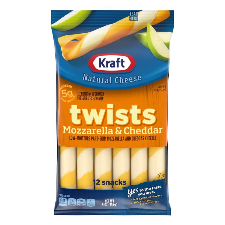 Kraft Mozzarella & Cheddar Cheese Twists