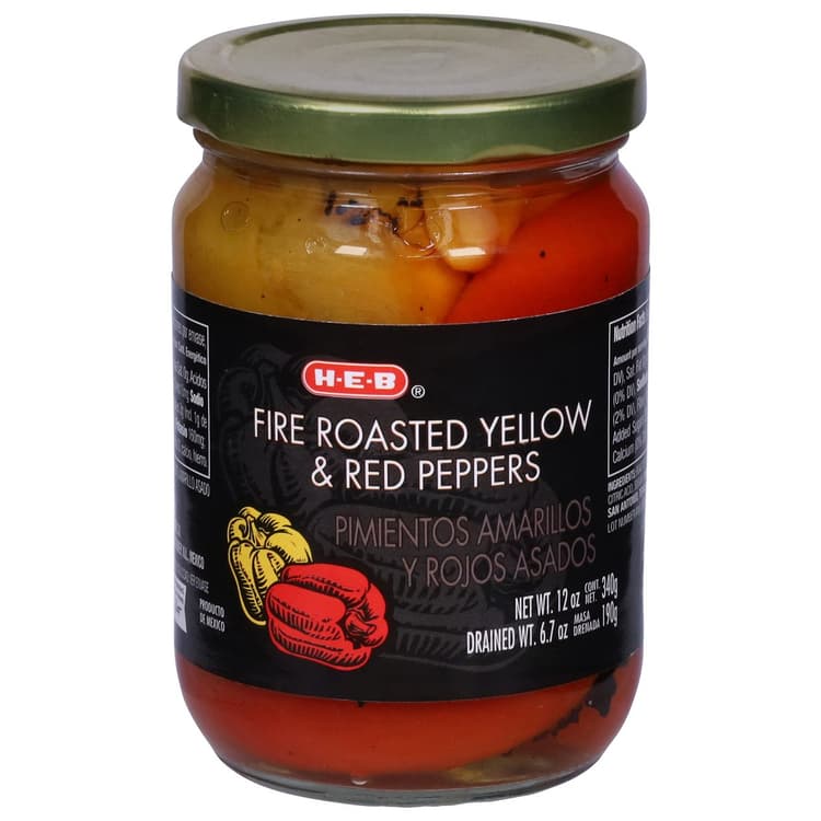 H-E-B Fire Roasted Yellow & Red Peppers