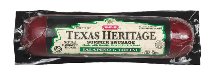 H-E-B Texas Heritage Jalapeno And Cheese Summer Sausage