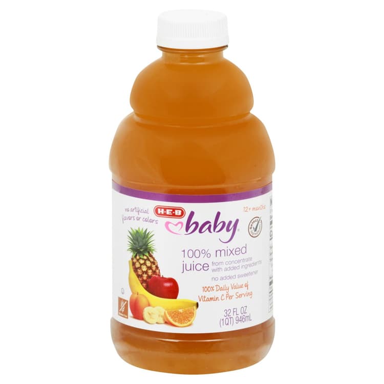 H-E-B Baby 100% Mixed Fruit Juice