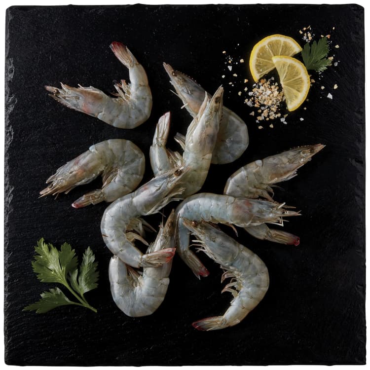 H-E-B Fish Market Shell-On Head-On Super Colossal White Raw Shrimp
