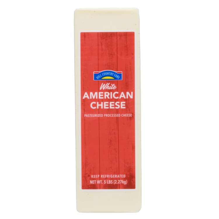 Hill Country Fare Deli Style White American Cheese, Sliced