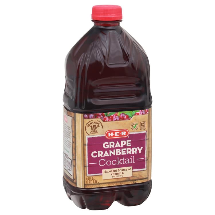 H-E-B Grape Cranberry Cocktail Juice