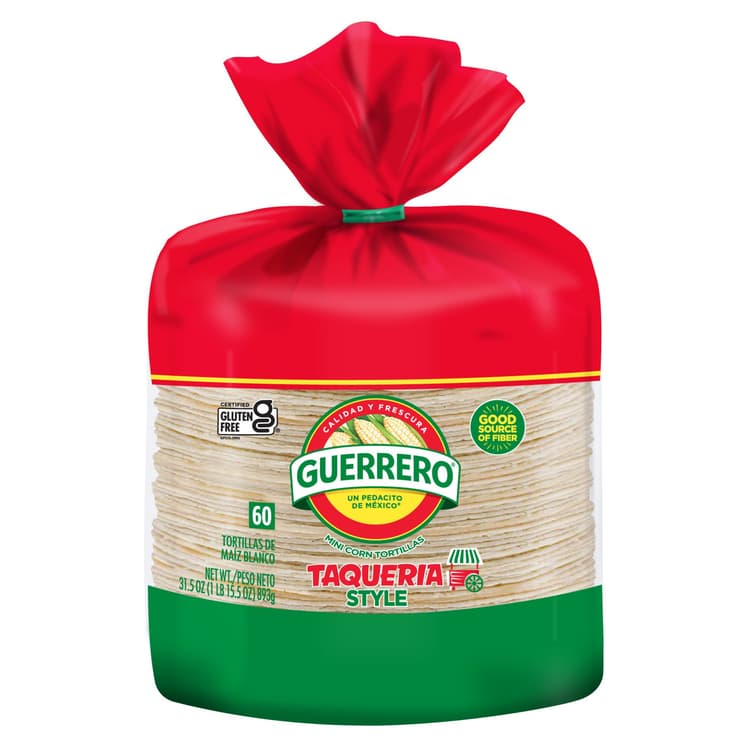 Guerrero Taqueras White Mini Corn Tortillas