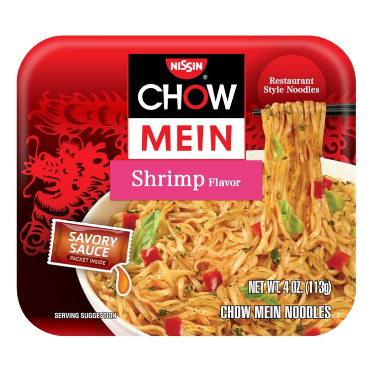 Nissin Chow Mein Noodle Premium With Shrimp Flavor