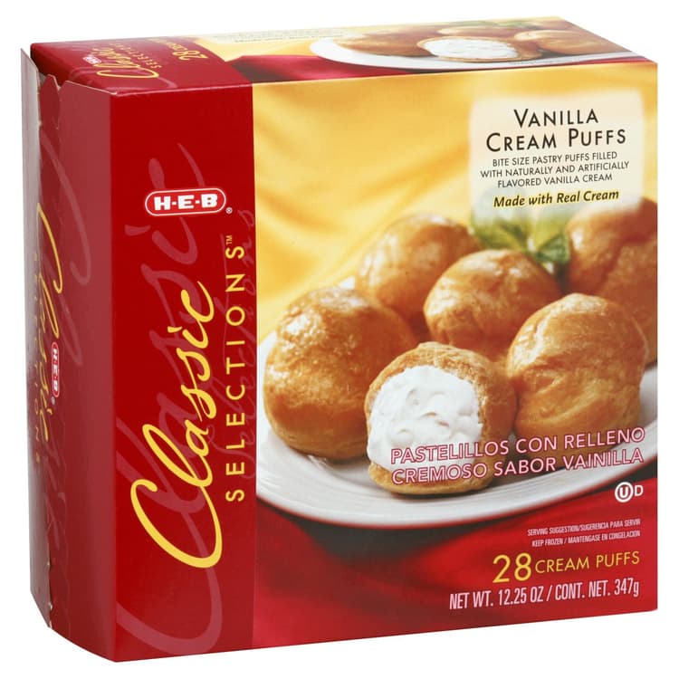 H-E-B Classic Selections Vanilla Cream Puffs