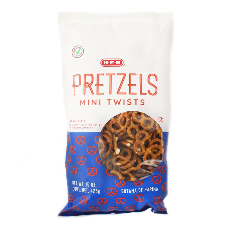 H-E-B Low Fat Mini Twists Pretzels