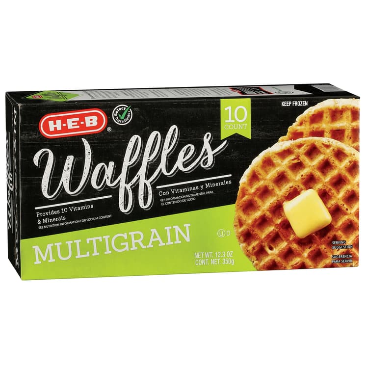 H-E-B  Waffles - Multigrain