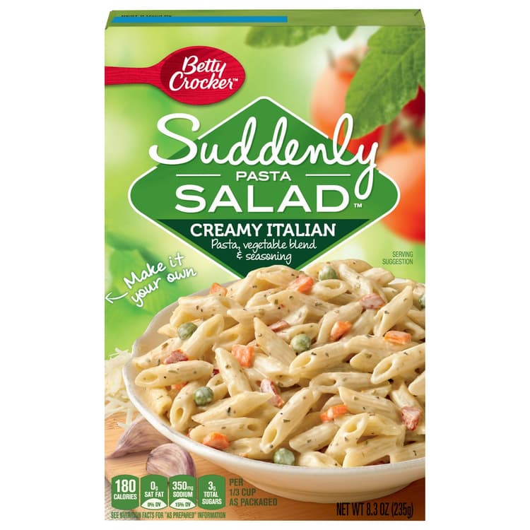 Betty Crocker Suddnely Salad Creamy Italian Pastea Side Dish
