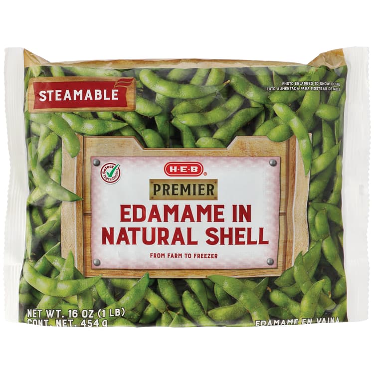 H-E-B  Steamable In-Shell Edamame Soybean