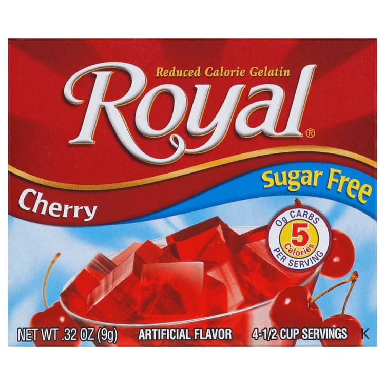 Royal Sugar Free Cherry Gelatin Mix