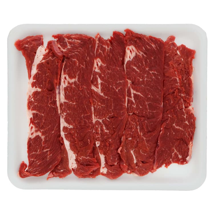 Fresh Beef Chuck Shoulder Flanken Style Ribs Thin Boneless Value