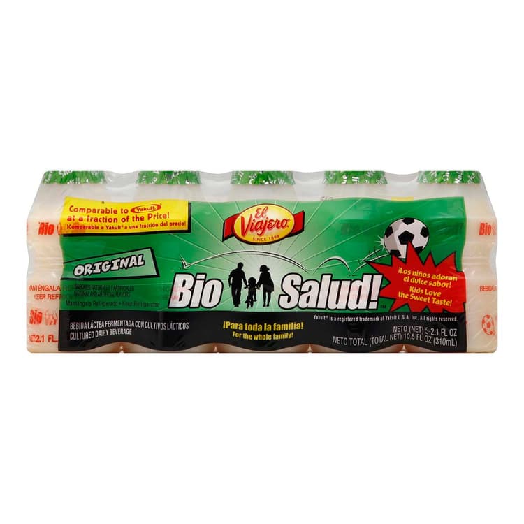 El Viajero Bio Salud! Cultured Original Dairy Beverage Bottles