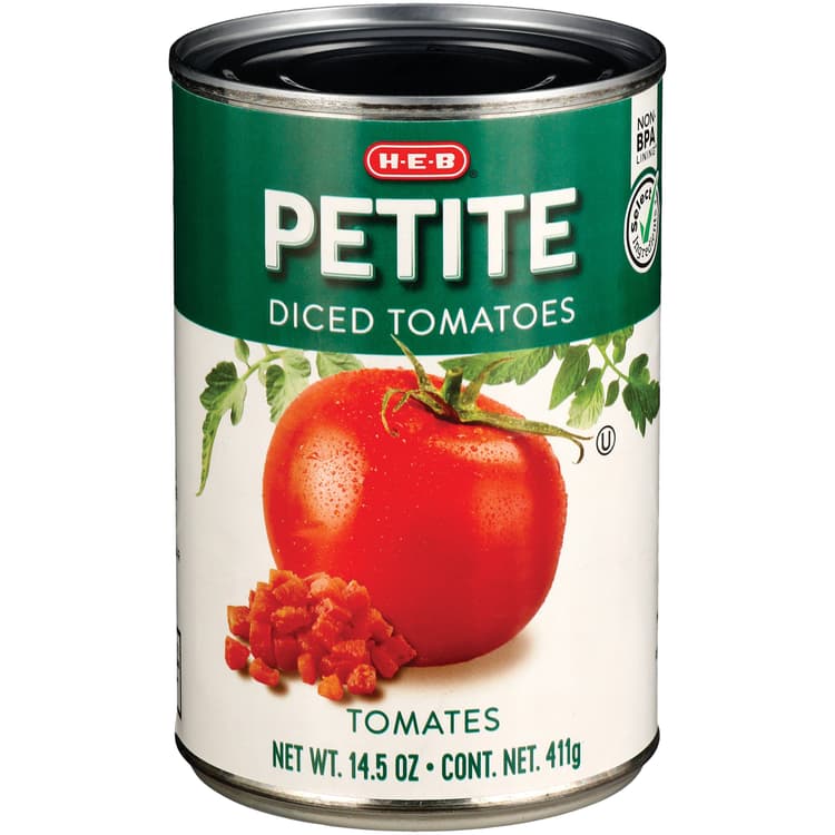 H-E-B Petite Diced Tomatoes