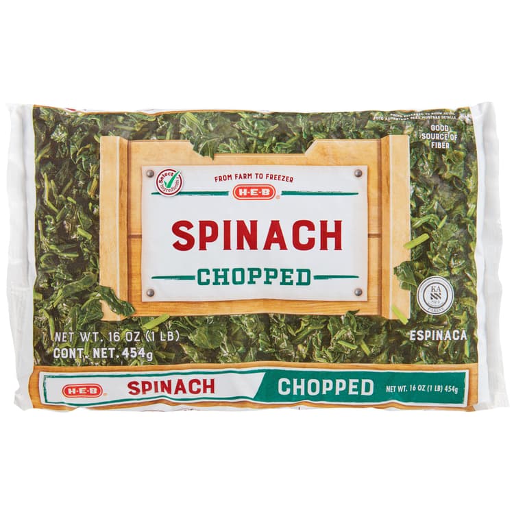 H-E-B  Chopped Spinach