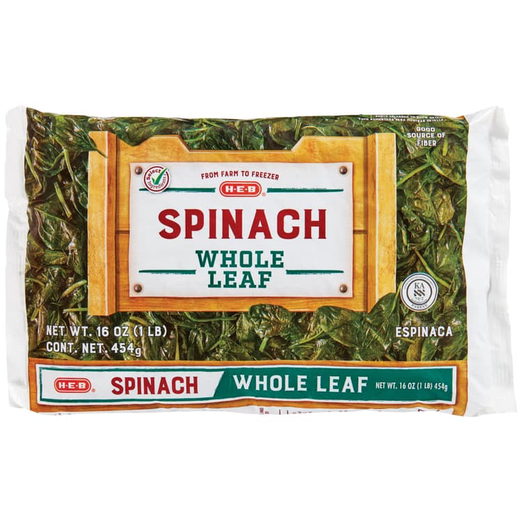 H-E-B  Whole Leaf Spinach