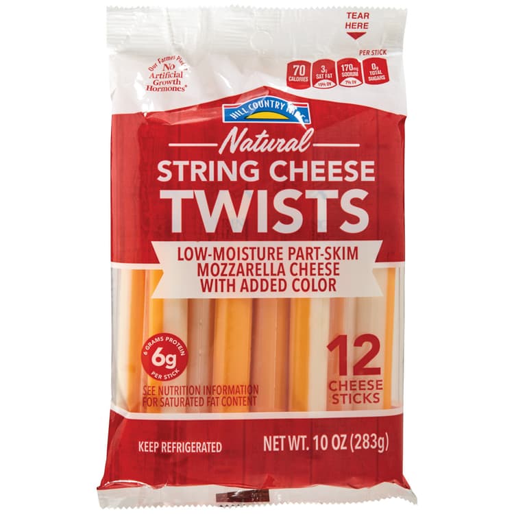 Hill Country Fare Natural String Cheese Twists
