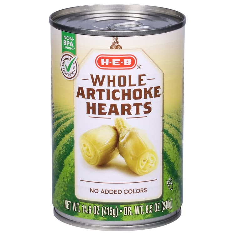 H-E-B Whole Artichoke Hearts