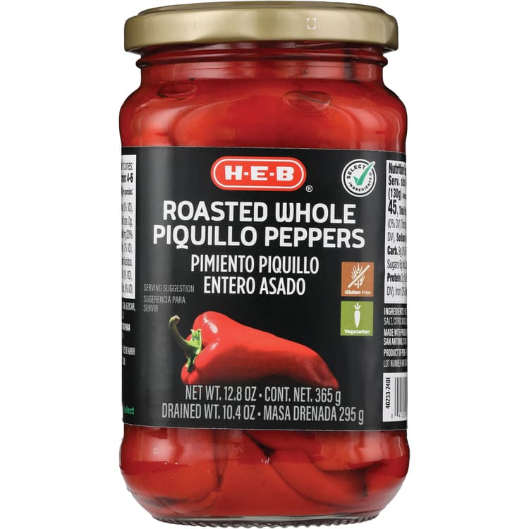 H-E-B Roasted Whole Piquillo Peppers