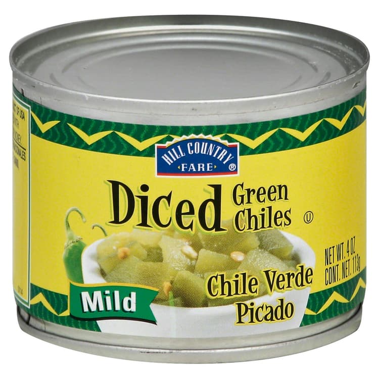 Hill Country Fare Diced Mild Green Chiles